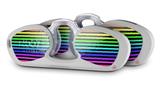 Decal Style Vinyl Skin Wrap 2 Pack for Nooz Glasses Rectangle Case Stripes Rainbow (NOOZ NOT INCLUDED) by WraptorSkinz