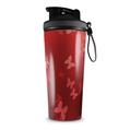 Skin Wrap Decal for IceShaker 2nd Gen 26oz Bokeh Butterflies Red (SHAKER NOT INCLUDED)