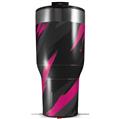 Skin Wrap Decal for 2017 RTIC Tumblers 40oz Jagged Camo Hot Pink (TUMBLER NOT INCLUDED)