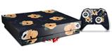 Skin Wrap for XBOX One X Console and Controller Poppy Orange Navy