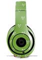 WraptorSkinz Skin Decal Wrap compatible with Beats Studio 2 and 3 Wired and Wireless Headphones Hearts Green On White Skin Only (HEADPHONES NOT INCLUDED)