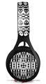 WraptorSkinz Skin Decal Wrap compatible with Beats EP Headphones Skull And Crossbones Pattern Bw Skin Only HEADPHONES NOT INCLUDED