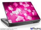 Laptop Skin (Medium) - Bokeh Squared Hot Pink