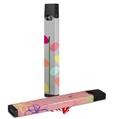 Skin Decal Wrap 2 Pack for Juul Vapes Plain Leaves On Gray JUUL NOT INCLUDED
