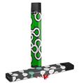 Skin Decal Wrap 2 Pack for Juul Vapes Locknodes 03 Green JUUL NOT INCLUDED