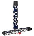 Skin Decal Wrap 2 Pack for Juul Vapes Locknodes 03 Navy Blue JUUL NOT INCLUDED