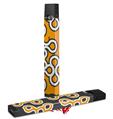Skin Decal Wrap 2 Pack for Juul Vapes Locknodes 03 Orange JUUL NOT INCLUDED