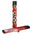 Skin Decal Wrap 2 Pack for Juul Vapes Locknodes 03 Red JUUL NOT INCLUDED