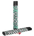 Skin Decal Wrap 2 Pack for Juul Vapes Locknodes 03 Seafoam Green JUUL NOT INCLUDED