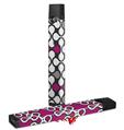 Skin Decal Wrap 2 Pack for Juul Vapes Locknodes 05 Hot Pink (Fuchsia) JUUL NOT INCLUDED