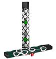 Skin Decal Wrap 2 Pack for Juul Vapes Locknodes 05 Green JUUL NOT INCLUDED