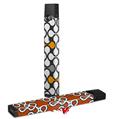 Skin Decal Wrap 2 Pack for Juul Vapes Locknodes 05 Orange JUUL NOT INCLUDED
