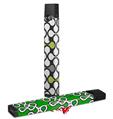 Skin Decal Wrap 2 Pack for Juul Vapes Locknodes 05 Sage Green JUUL NOT INCLUDED