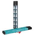 Skin Decal Wrap 2 Pack for Juul Vapes Winter Trees Dark Blue JUUL NOT INCLUDED