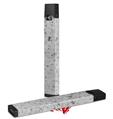 Skin Decal Wrap 2 Pack compatible with Juul Vapes Marble Granite 10 Speckled Black White JUUL NOT INCLUDED
