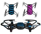 Skin Decal Wrap 2 Pack for DJI Ryze Tello Drone Zebra Blue DRONE NOT INCLUDED