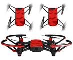 Skin Decal Wrap 2 Pack for DJI Ryze Tello Drone Deathrock Bats Red DRONE NOT INCLUDED