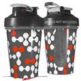 Decal Style Skin Wrap works with Blender Bottle 20oz Locknodes 04 Red (BOTTLE NOT INCLUDED)