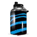 Skin Decal Wrap for 2017 RTIC One Gallon Jug Zebra Blue (Jug NOT INCLUDED) by WraptorSkinz