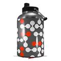 Skin Decal Wrap for 2017 RTIC One Gallon Jug Locknodes 04 Red (Jug NOT INCLUDED) by WraptorSkinz