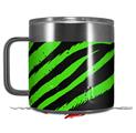Skin Decal Wrap for Yeti Coffee Mug 14oz Zebra Green - 14 oz CUP NOT INCLUDED by WraptorSkinz