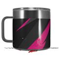 Skin Decal Wrap for Yeti Coffee Mug 14oz Jagged Camo Hot Pink - 14 oz CUP NOT INCLUDED by WraptorSkinz