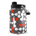 Skin Decal Wrap for Yeti Half Gallon Jug Locknodes 04 Red - JUG NOT INCLUDED by WraptorSkinz