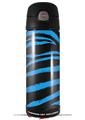 Skin Decal Wrap for Thermos Funtainer 16oz Bottle Zebra Blue (BOTTLE NOT INCLUDED) by WraptorSkinz