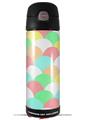 Skin Decal Wrap for Thermos Funtainer 16oz Bottle Brushed Cirlces Multi Light (BOTTLE NOT INCLUDED) by WraptorSkinz