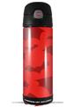 Skin Decal Wrap for Thermos Funtainer 16oz Bottle Deathrock Bats Red (BOTTLE NOT INCLUDED) by WraptorSkinz