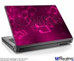 Laptop Skin (Small) - Bokeh Music Hot Pink