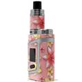 Skin Decal Wrap for Smok AL85 Alien Baby Beach Flowers Pink VAPE NOT INCLUDED