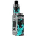 Skin Decal Wrap for Smok AL85 Alien Baby Baja 0003 Neon Teal VAPE NOT INCLUDED