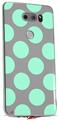 Skin Decal Wrap for LG V30 Kearas Polka Dots Mint And Gray