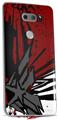 Skin Decal Wrap for LG V30 Baja 0040 Red Dark