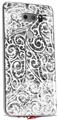 Skin Decal Wrap for LG V30 Folder Doodles White