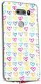 Skin Decal Wrap for LG V30 Kearas Hearts White