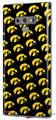 Decal style Skin Wrap compatible with Samsung Galaxy Note 9 Iowa Hawkeyes Tigerhawk Tiled 06 Gold on Black