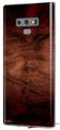 Decal style Skin Wrap compatible with Samsung Galaxy Note 9 Exotic Wood Waterfall Bubinga Burst Red Cherry