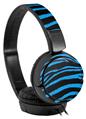 Decal style Skin Wrap for Sony MDR ZX110 Headphones Zebra Blue (HEADPHONES NOT INCLUDED)