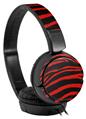 Decal style Skin Wrap for Sony MDR ZX110 Headphones Zebra Red (HEADPHONES NOT INCLUDED)