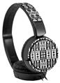 Decal style Skin Wrap for Sony MDR ZX110 Headphones Skull And Crossbones Pattern Bw (HEADPHONES NOT INCLUDED)