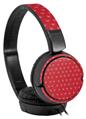 Decal style Skin Wrap for Sony MDR ZX110 Headphones Hearts Red On White (HEADPHONES NOT INCLUDED)