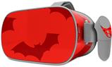 Decal style Skin Wrap compatible with Oculus Go Headset - Deathrock Bats Red (OCULUS NOT INCLUDED)