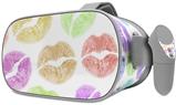 Decal style Skin Wrap compatible with Oculus Go Headset - Rainbow Lips White (OCULUS NOT INCLUDED)