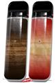 Skin Decal Wrap 2 Pack for Smok Novo v1 Exotic Wood Pommele Sapele Burst Dark Mocha VAPE NOT INCLUDED