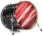 Vinyl Decal Skin Wrap for 22" Bass Kick Drum Head Paint Blend Red - DRUM HEAD NOT INCLUDED