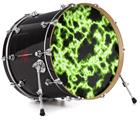 Vinyl Decal Skin Wrap for 22" Bass Kick Drum Head Electrify Green - DRUM HEAD NOT INCLUDED