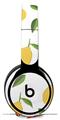 WraptorSkinz Skin Skin Decal Wrap works with Beats Solo Pro (Original) Headphones Lemon Leaves White Skin Only BEATS NOT INCLUDED