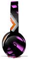 WraptorSkinz Skin Skin Decal Wrap works with Beats Solo Pro (Original) Headphones Black Waves Orange Hot Pink Skin Only BEATS NOT INCLUDED